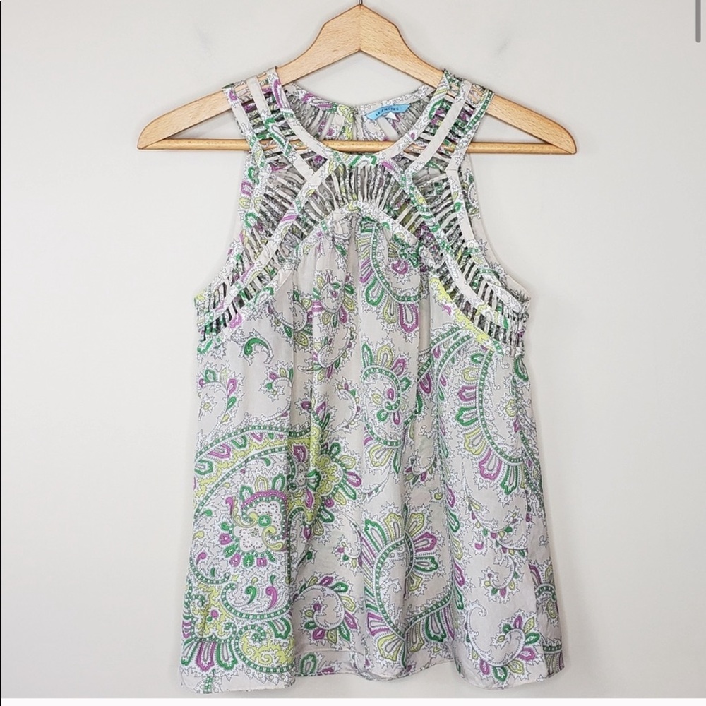 Anthropologie Leifnotes Paisley Top Size 0 EUC